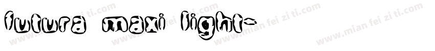 futura maxi light字体转换